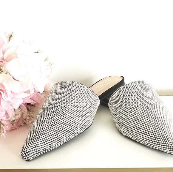 *NWT & Box* Tracie Rhinestone Slides - Picture 2 of 7